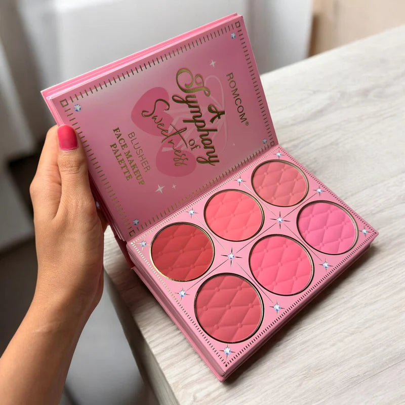 ROMCOM Dazzle in Every Glow – All-in-One Premium Glitter Makeup Gift Set | Eyeshadow, Blush, Highlighter, Lip Gloss & Complete Face Palette